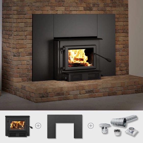 Century Heating CW2900 Wood Insert With Faceplate and Blower CB00022