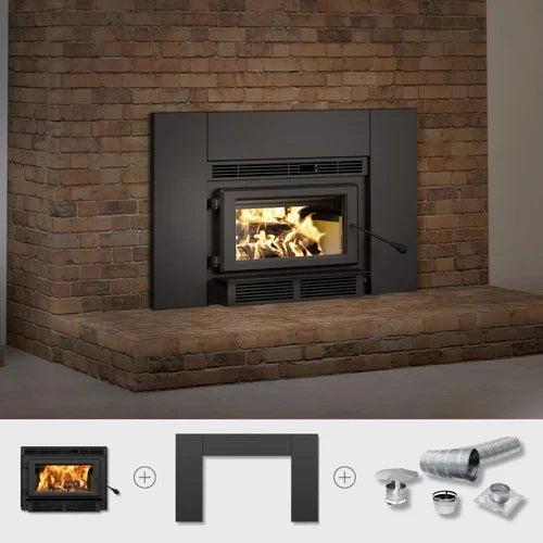 Century Heating CW2100 Wood Insert With Faceplate and Blower CB00027