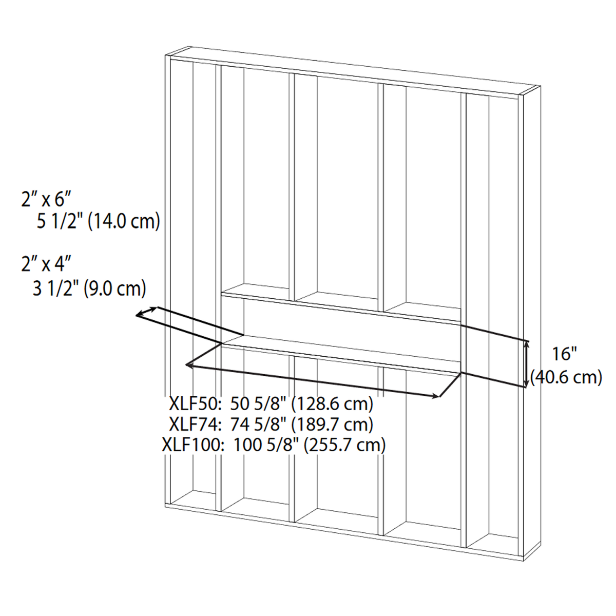 Dimplex IgniteXL 74 Inch Linear Electric Fireplace - XLF74