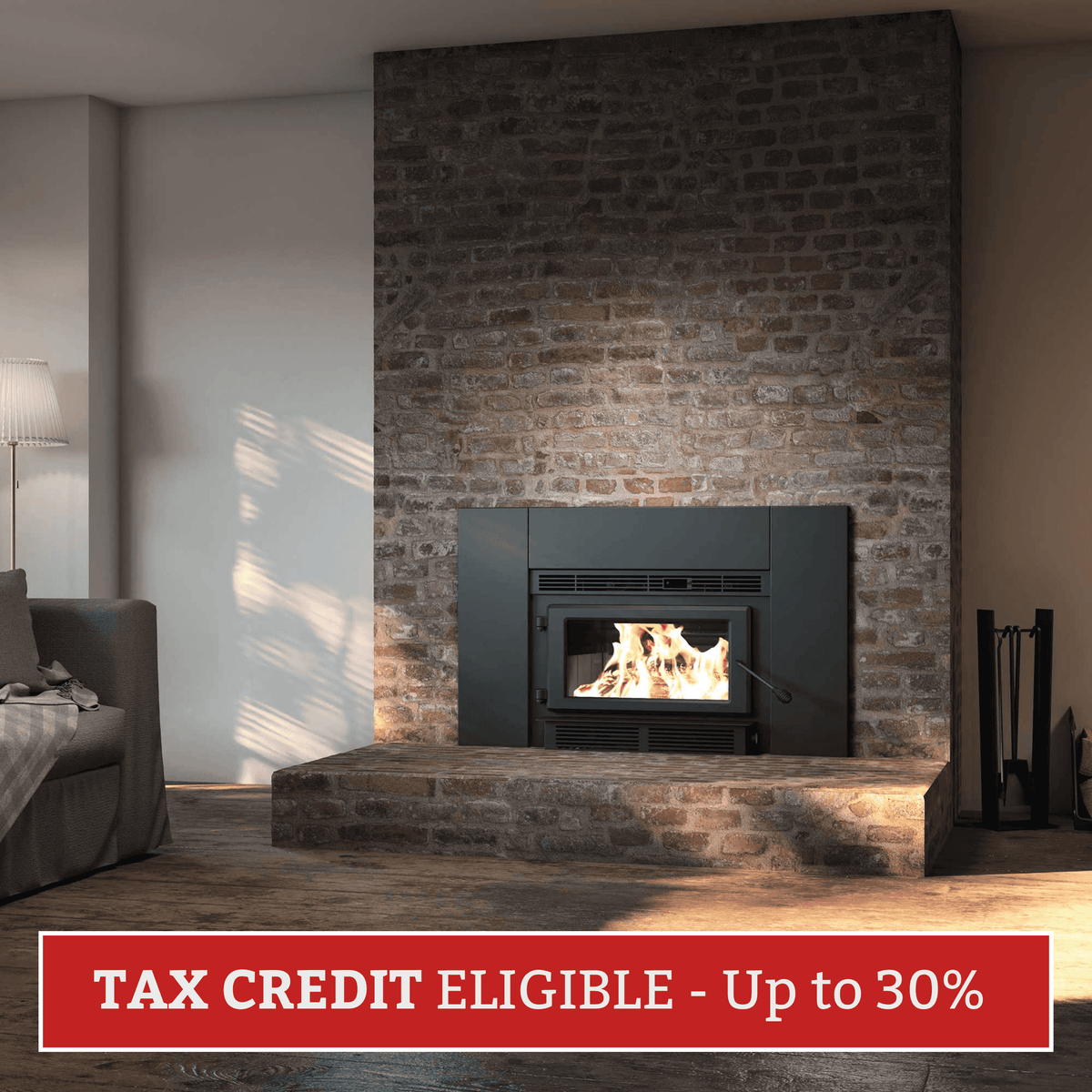 Englander Blue Ridge 150-I Compact Wood Burning Fireplace Insert with Blower ESW0006