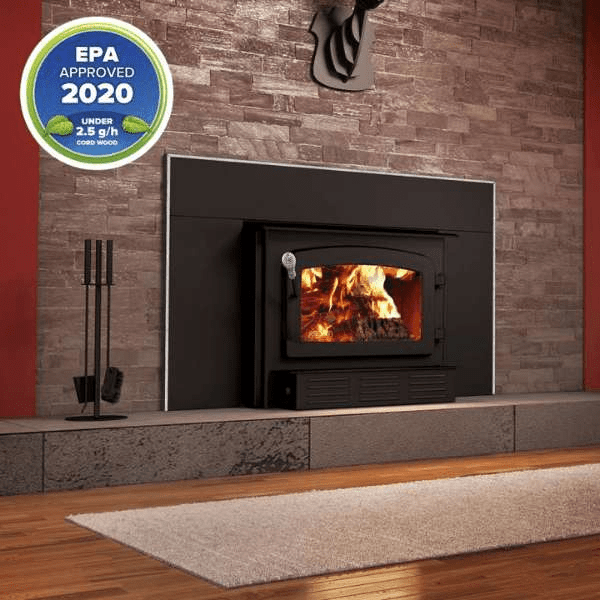 Drolet Escape 1800-i Wood Burning Fireplace Insert Trio (25-35 Ft)