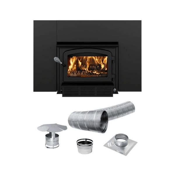 Drolet Escape 1500-I Wood Insert Trio (25-35 Ft)