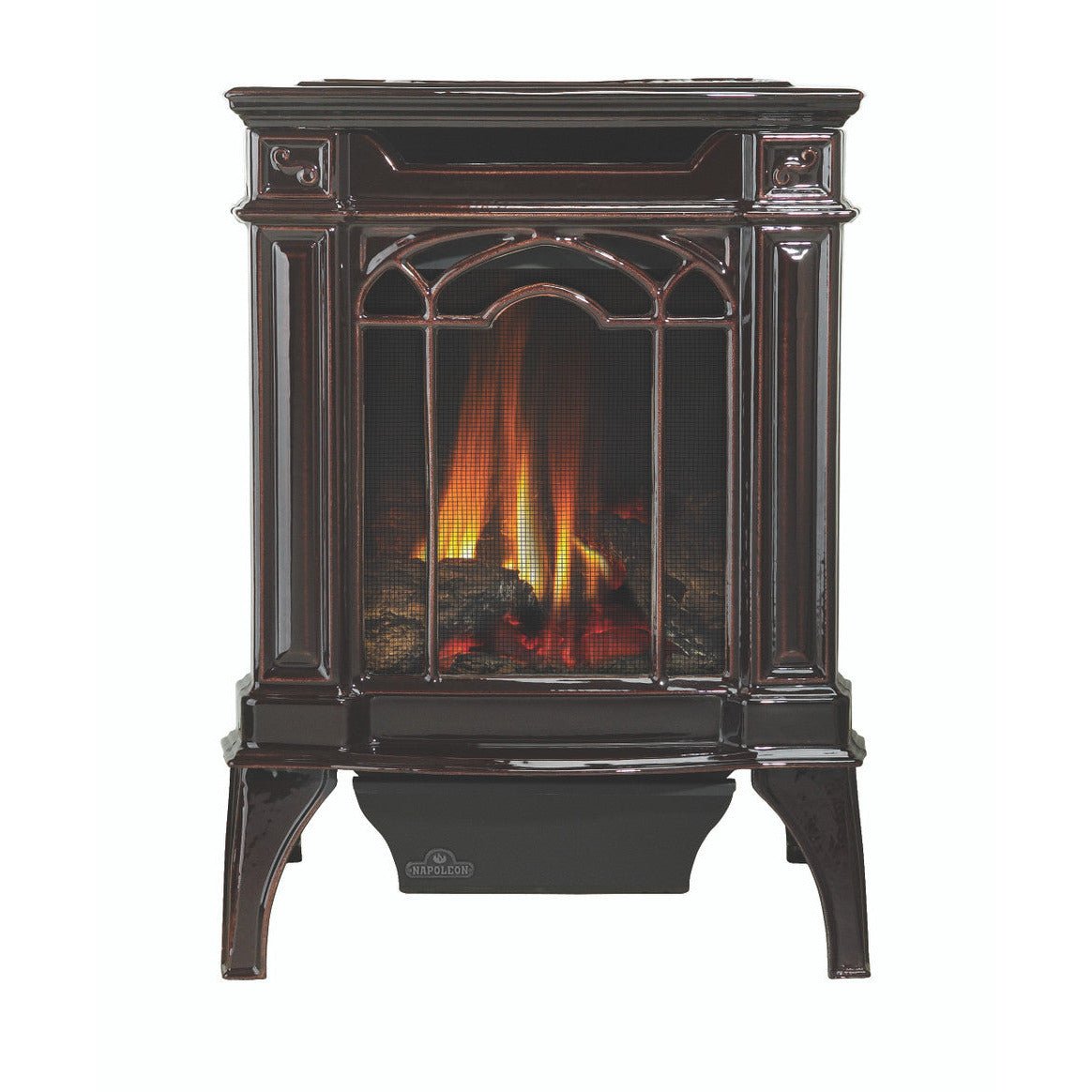 Napoleon Arlington Majolica Brown Direct Vent Gas Stove - Millivolt Ignition