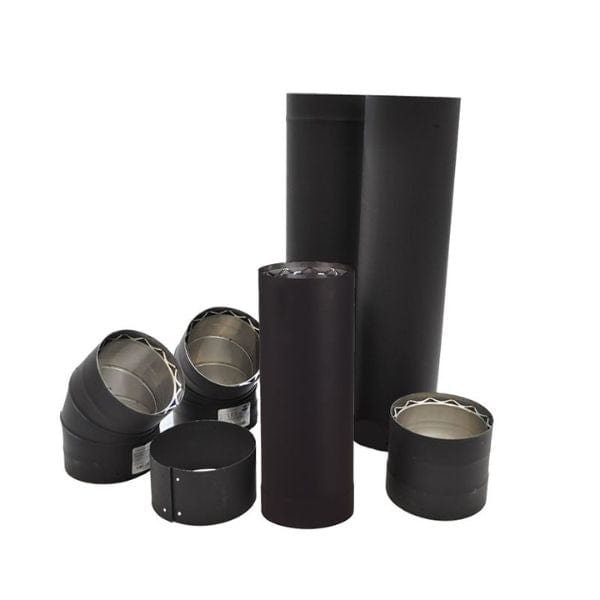 Drolet 6" Vortex To The Wall Double Wall Pipe Kit - VODBKTW06