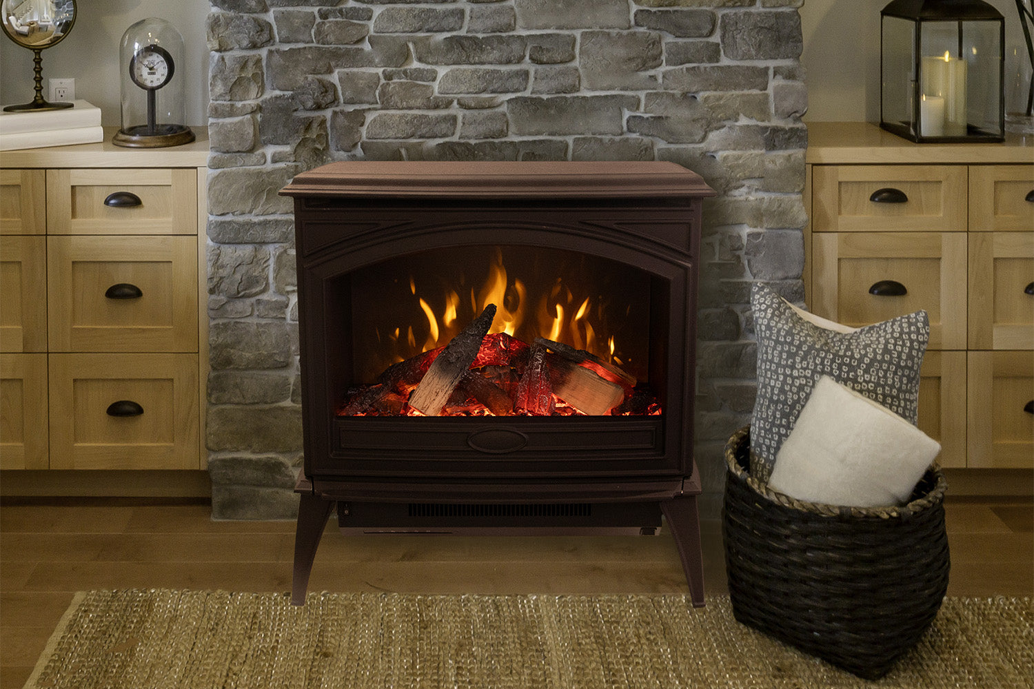 Sierra Flame 28-inch Cast Iron Smart Freestanding Electric Stove