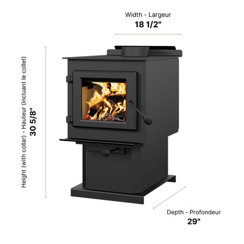 Blue Ridge 100 EPA Certified Wood Stove for Efficient Home Heating ESW0001