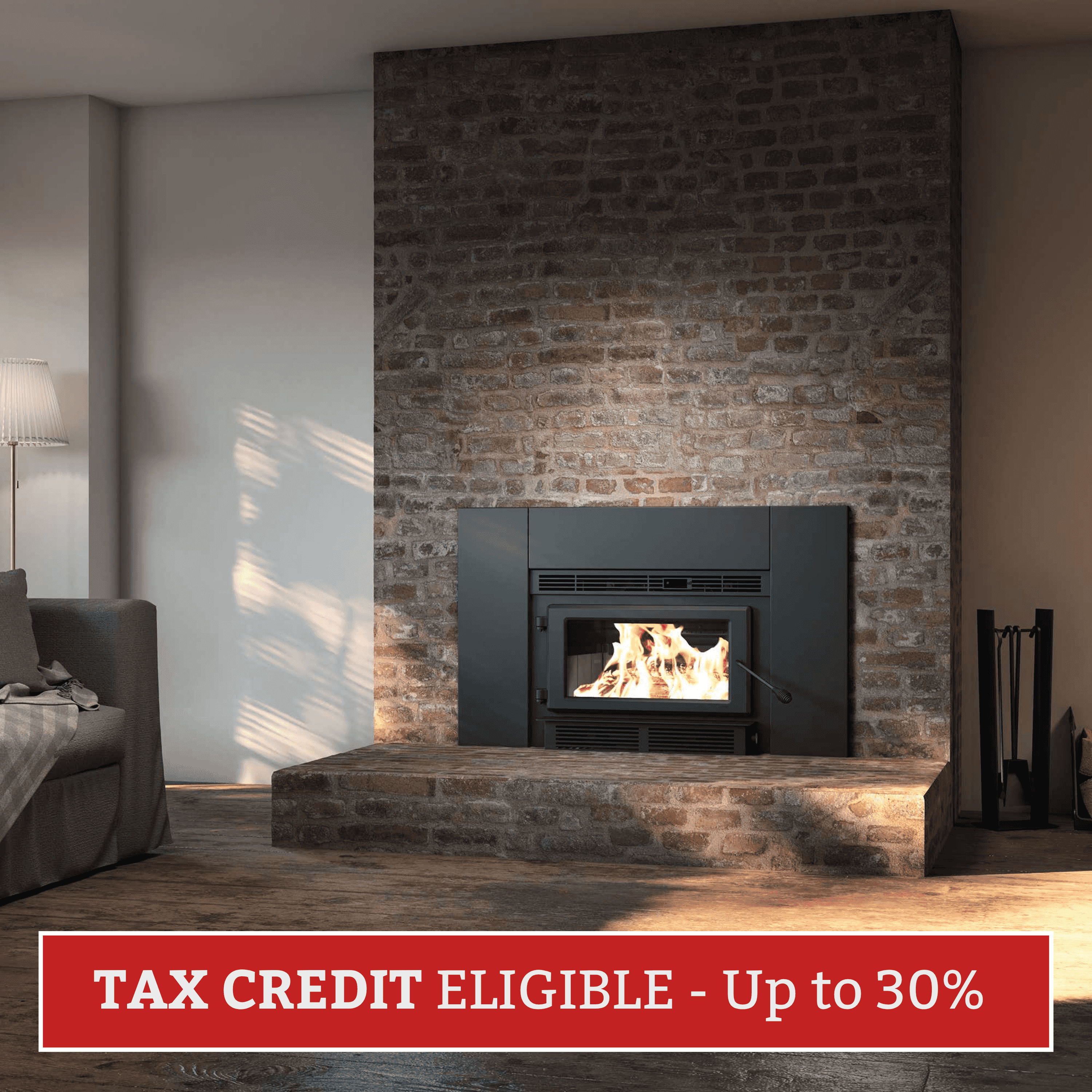 Englander Blue Ridge 150-I Compact Wood Burning Fireplace Insert with Blower ESW0006