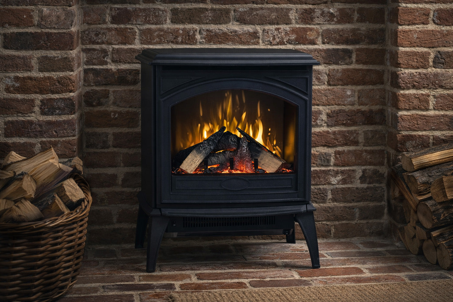 Sierra Flame 23-inch Cast Iron Smart Freestanding Electric Stove