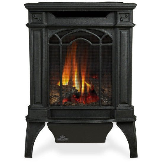 Napoleon Arlington Metallic Black Direct Vent Gas Stove - Electronic Ignition